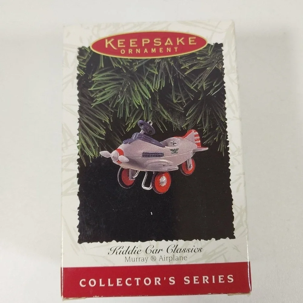Vintage‎ 1996 Hallmark Ornament Kitty Car Classics Murray Airplane Collector's